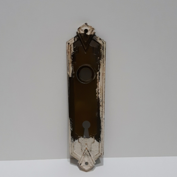Vtg 1929 Art Deco Door Knob Plate